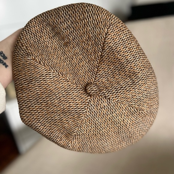 Vintage Kangol Mens Flat Cap Hat Vintage Driving Peaky Blinders Wool? Brown - Picture 9 of 9